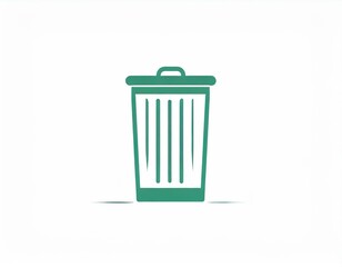 bin icon, vector image on white background, logo, trash