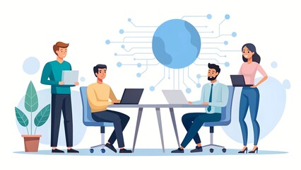 business people in a meeting