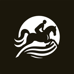 equestrian logo,riding horse vector, coaching logo