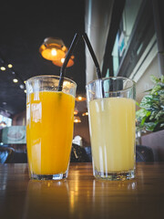 glass of orange juice