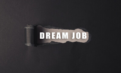 a paper with the words dream job written on it