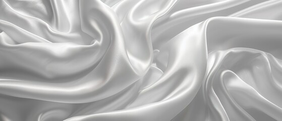 Naklejka premium White gray satin texture that is white silver fabric silk background with beautiful soft blur pattern natural.