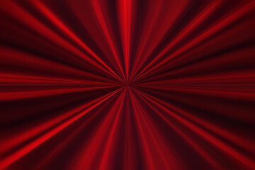Abstract red speed radial blur background. Bright red illustration
