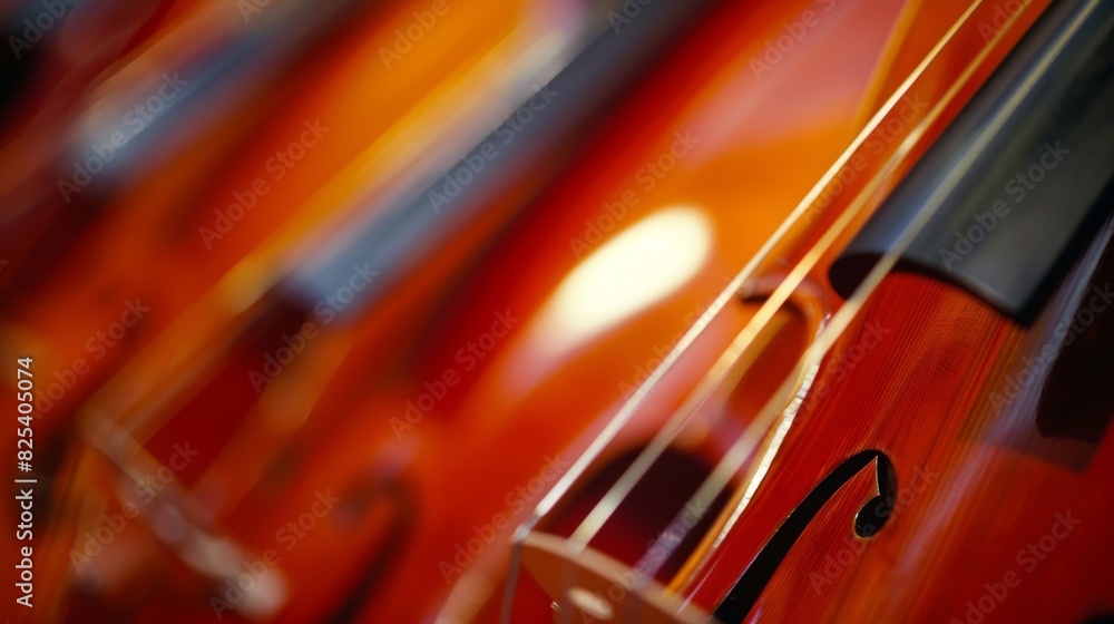 Poster the strings of the instruments vibrate in unison mirroring the strong bond between quarks and the fo