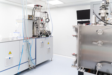 Magnetron Sputtering And Vacuum Coating systems In Lab Room
