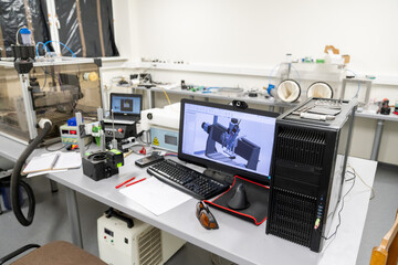 Workplace At 3D Technology Lab
