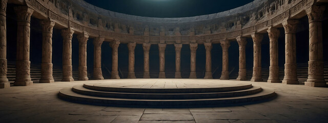 Background podium column 3d roman luxury greek white ancient display product classic. Podium platform background column pillar stage minimal stand beauty design greece render scene plant cosmetic rome