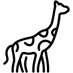 giraffe line icon