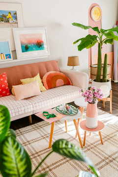 Spring living room. Joyful Maximalism 