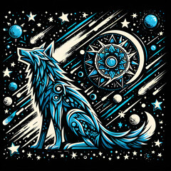 Raposa ou lobo azul 