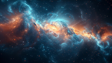 Obraz premium an image of the cosmos as imagined by a wise sage and astrologer.generative ai