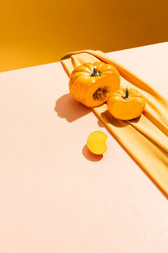 Cutted mini pumpkin