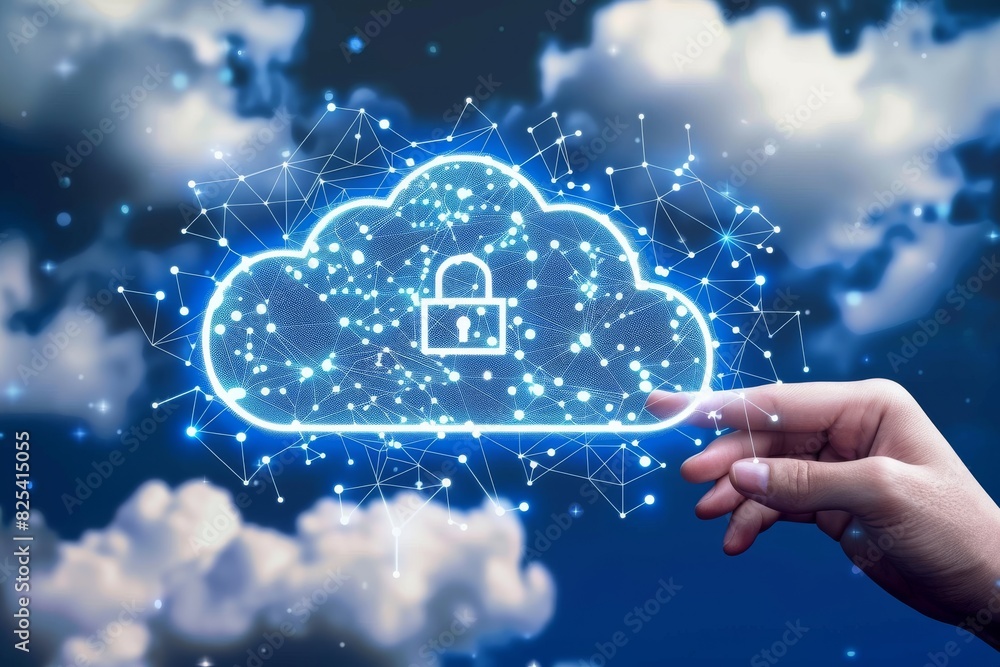 Aufkleber innovative cloud computing solutions for modern businesses with advanced security and data protectio