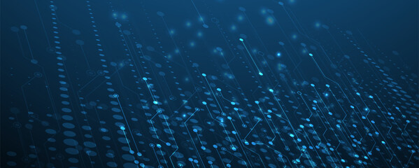 Technology abstract futuristic science background for internet business. Big data concept. Vector art.