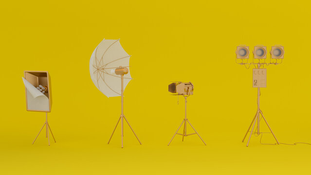 Photo studio light setup