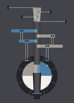 Abstract banjo.