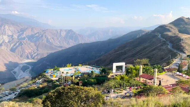 view from the top of Chicamocha canyon 