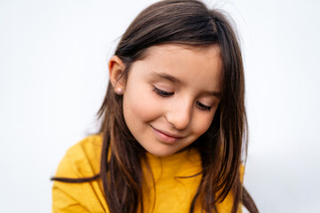 Young Girl in Thoughtful Bliss
