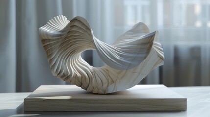 A series of sculptures inspired by chaotic mathematical patterns showcasing the beauty in breaking away from traditional symmetry.