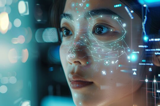 Cutting-Edge Augmented Reality App for Skin Analysis on High-Tech Device Screen