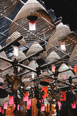 Internal shots from inside Man Mo Temple in Central Hong Kong