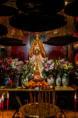 Internal shots from inside Man Mo Temple in Central Hong Kong