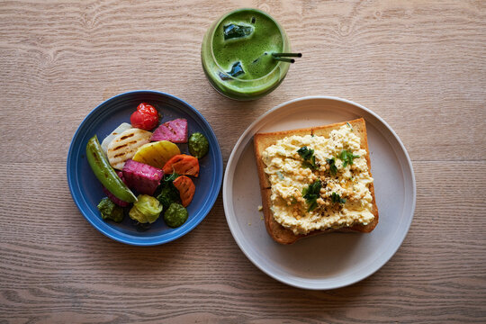 Healthy Japanese Lunch In Kyoto, Japan.
