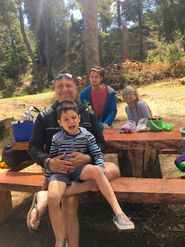Family camping day