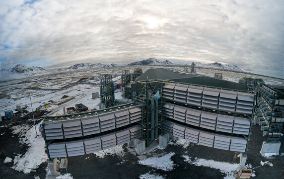 CO2 CDR Carbon dioxide removal - aerial panorama