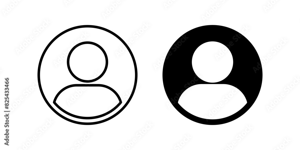 Poster user profile icon set. for mobile concept and web design. vector illustration