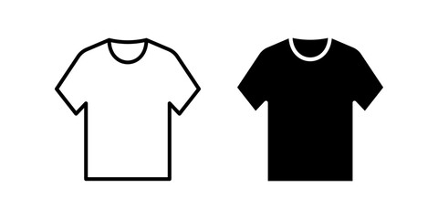 Naklejka premium Shirt icon set. for mobile concept and web design. vector illustration