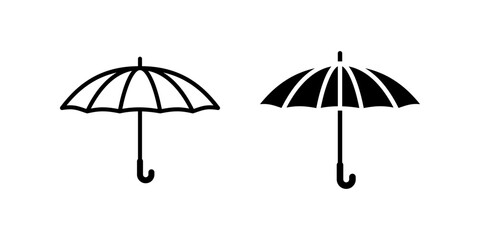 Obraz premium Umbrella icon set. for mobile concept and web design. vector illustration