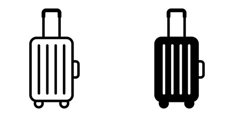 Suitcase icon set. for mobile concept and web design. vector illustration