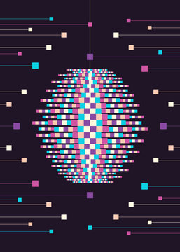 Abstract disco ball.