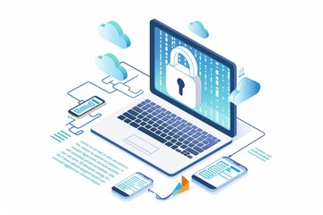 Innovative cloud computing solutions providing secure data storage, privacy, and robust cybersecurity measures for businesses