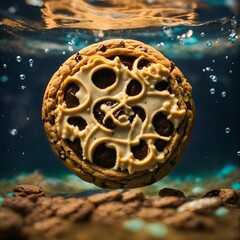 "Underwater Elegance: Capturing the Canela Cookie in Motion"