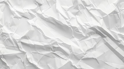 Fototapeta premium Texture of crumpled white paper background