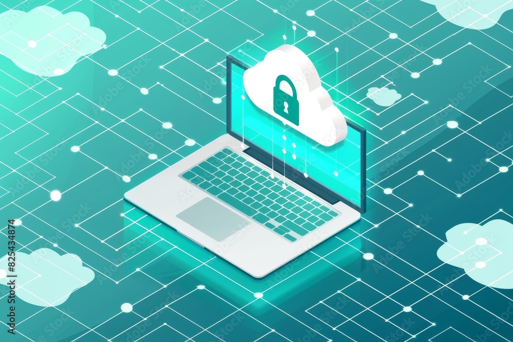Poster comprehensive cloud security solutions providing robust data protection, privacy, and advanced encry