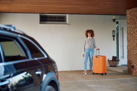 Young woman going on a trip