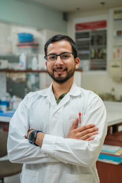 Scientist in his Laboratory