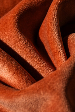 Orange velvet texture