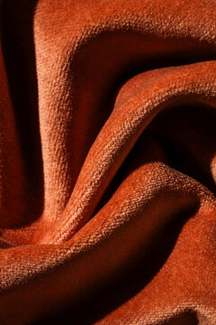 Orange velvet texture