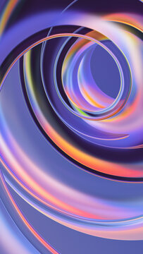 Spiral in bright lights.