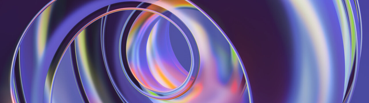 Spiral in bright lights.