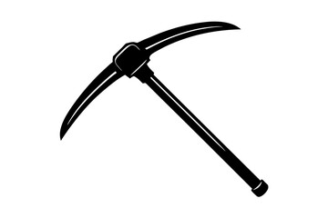 pickaxe vector silhouette illustration