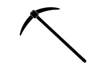 pickaxe vector silhouette illustration