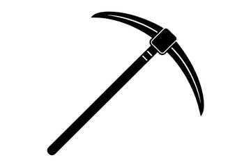 pickaxe vector silhouette illustration