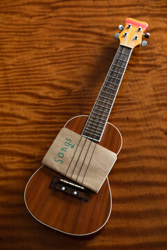 Ukulele musical instrument with music Song Book 