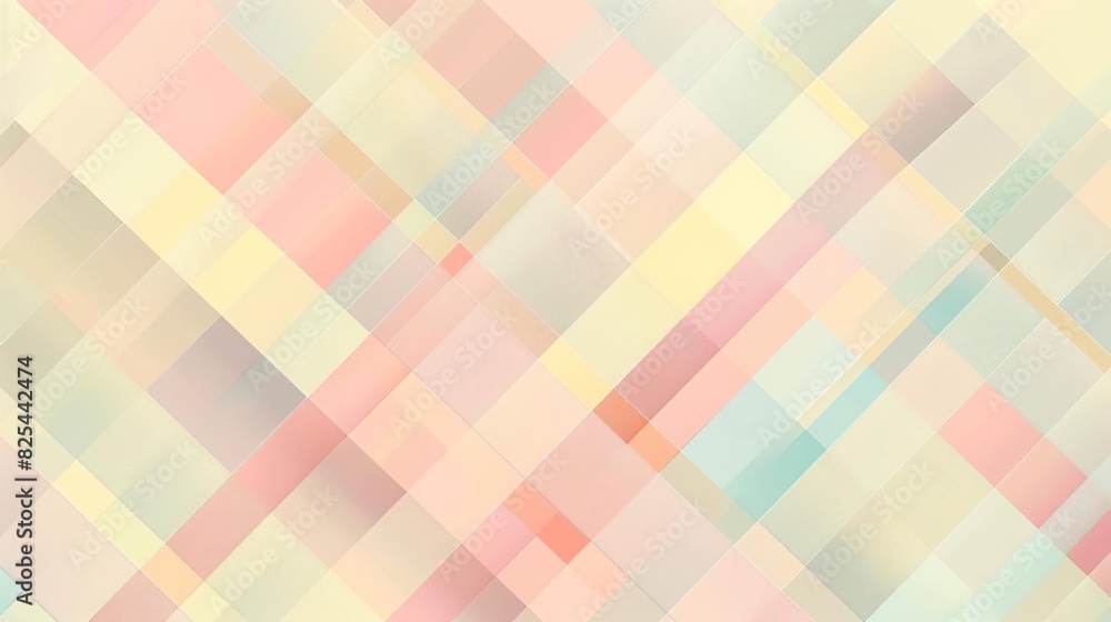 Poster elegant geometric pattern with soft pastel colors abstract minimalist background design