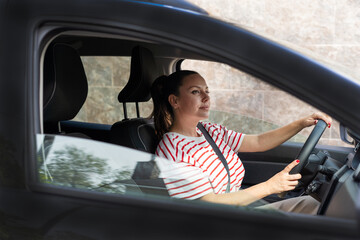 Hand Using Car's Navigation System